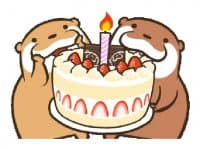 «Kotsumetti of Small-clawed otter 04» sticker set