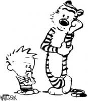 «Calvin and Hobbes» sticker set