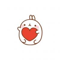 «Molang» sticker set
