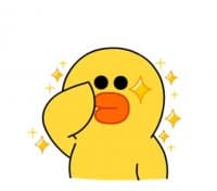 «Line Characters Cute» sticker set