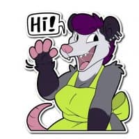 «TheOpossumWitch» sticker set