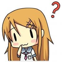 «Confused looking animegirls with question marks on their heads» sticker set