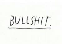«bullshit» sticker set