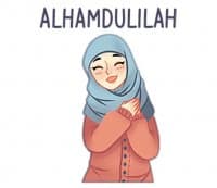 «Expressive Hijab Girl» sticker set