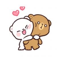«Milk & Mocha : Unstoppable lover @bistic» sticker set