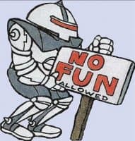 «No Fun Furry» sticker set