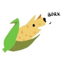 «corndog» sticker set