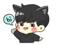 «@stickersLine Cat and Deer Boys» sticker set