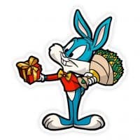 «Buster Bunny from Tiny Toon Stickers» sticker set