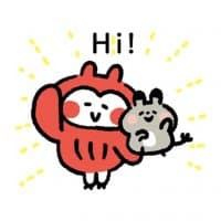 «Kanahei Komimizuk» sticker set