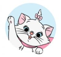 «Disney Marie @stickerscar» sticker set
