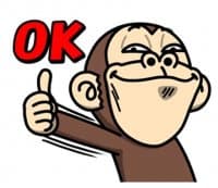 «Crazy Funky Monkey 5 – @yoursecretlover» sticker set