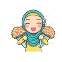 «@IslamicMessages Hijabi» sticker set