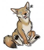 «Majestic Coyote» sticker set