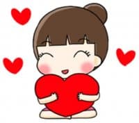 «Girl» sticker set