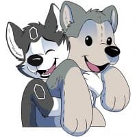 «hex_husky» sticker set