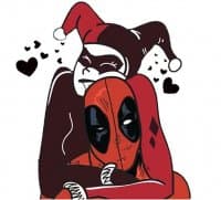 «Harley+Deadpool» sticker set
