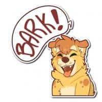 «Dog!» sticker set