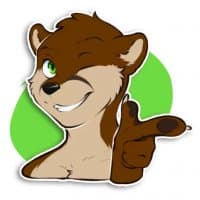 «Silvy Otter» sticker set