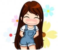 «Girl» sticker set