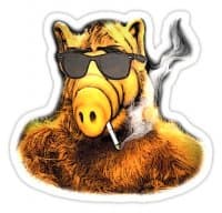 «alf» sticker set
