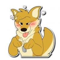 «Bening the Whiskey Dingo» sticker set