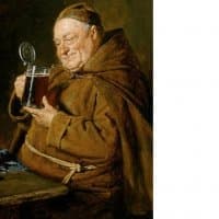 «Monks Tasting Wine by Avinoam» sticker set