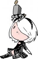 «NieR:Automata 2B :: @line_stickers» sticker set