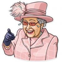 «The Queen» sticker set