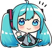 «LINE|Hatsune Miku & Megurine Luka|masumofu|@GiStickers» sticker set