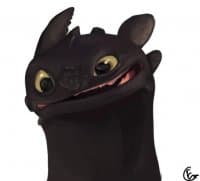 «Toothless» sticker set