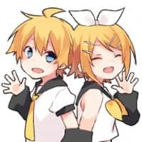 «KAGAMINE LEN and KAGAMINE RIN» sticker set