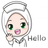 «Muslimah Nurse @tikelku» sticker set