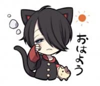 «Black Kitten 2» sticker set