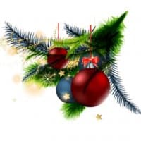 «christmas» sticker set