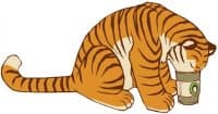 «Coffee-Tigers» sticker set