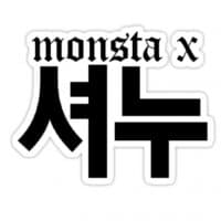 «MonstaX» sticker set