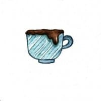 «Tea and coffee» sticker set