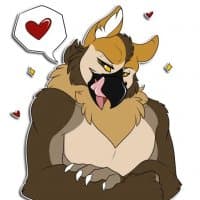 «Laika Hippogryph and Safler Fox» sticker set