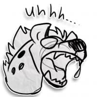 «Hyena Thoughts» sticker set