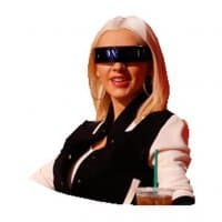 «xtina» sticker set