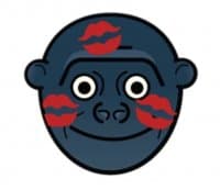 «Kingkong Gorilla @mosticks» sticker set