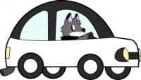 «Furry Vehicles» sticker set