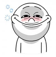 «Moon Funny Faces» sticker set