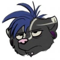 «Adrian Skunk» sticker set