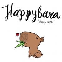 «Happybara» sticker set
