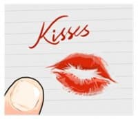 «The Kissing» sticker set