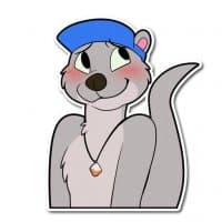 «Summercat» sticker set