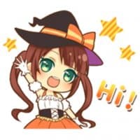 «Halloween witch» sticker set