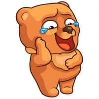 «Bear» sticker set